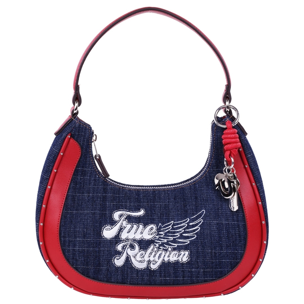 True Religion Blue and Red Shoulder Bag